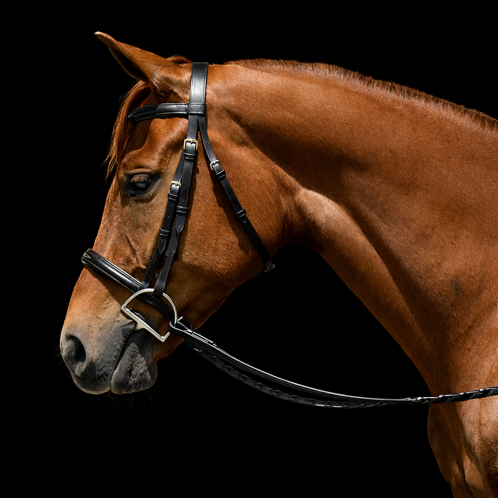 Fairhaven Padded Fancy Stitched Raised Bridle
