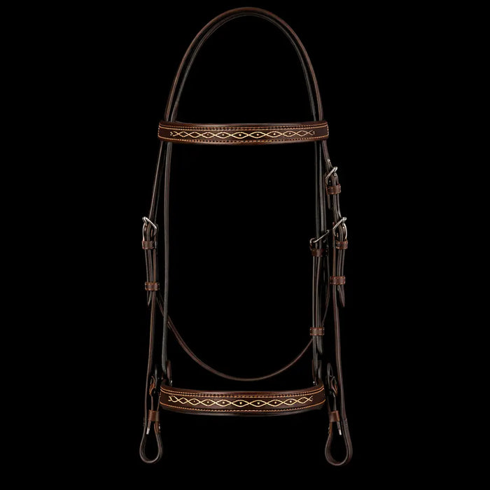 Fairhaven Padded Fancy Stitched Raised Bridle Fairhaven Equestrian